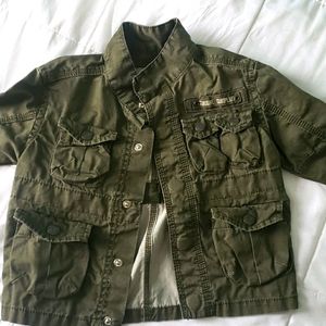 18 month old army Green jacket with 4 pockets